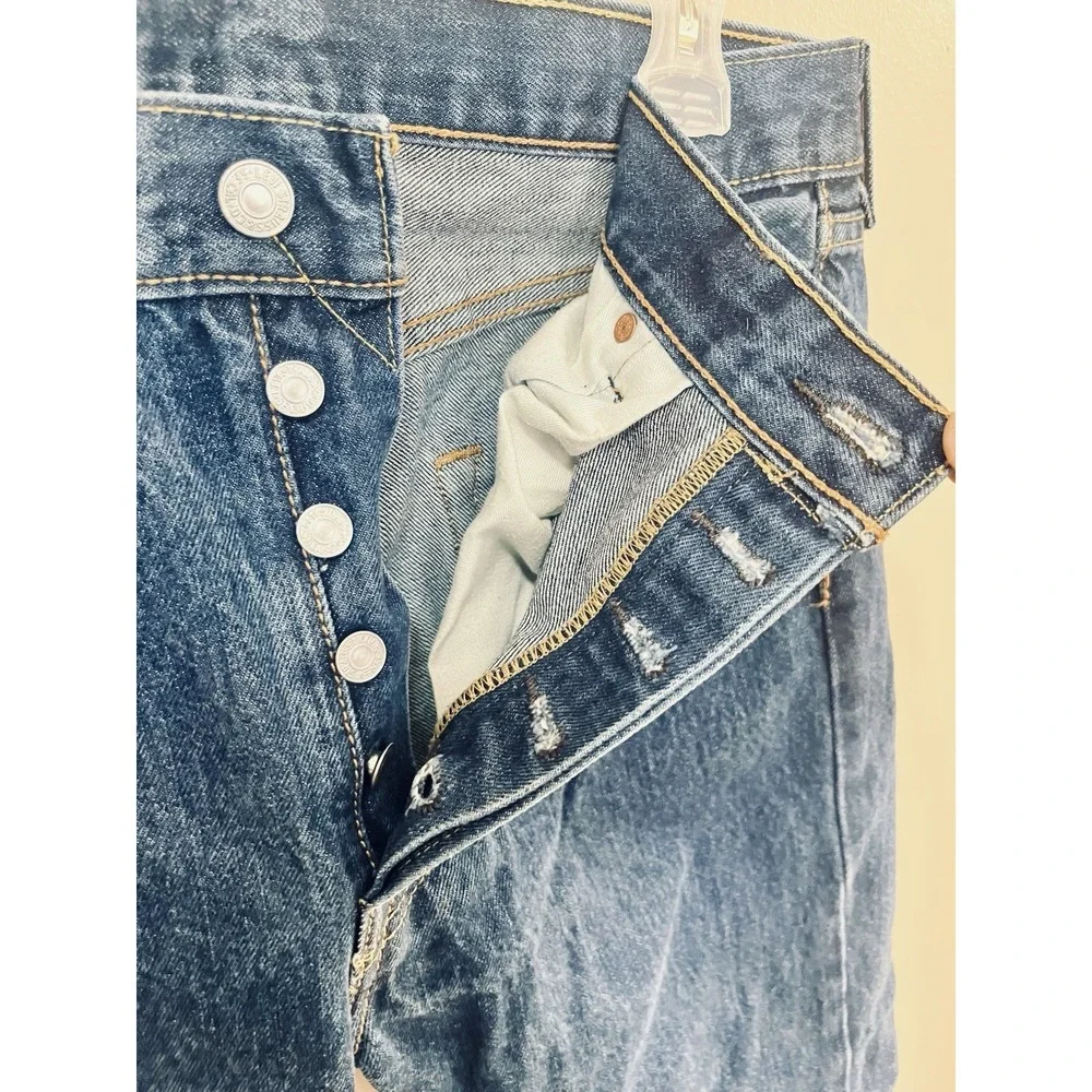 Levi's‎ 501 Original Fit Mens W33 L30 Blue Good Button Fly Straight Leg Jeans